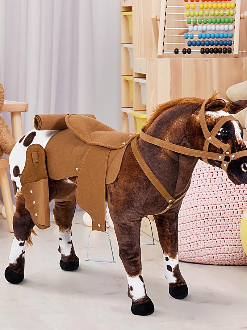 Cheval en peluche effets sonores Marron - Kiabi