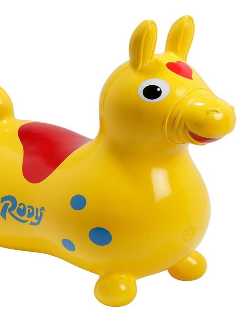 Cheval Sauteur gonflable, jaune N/A - Kiabi