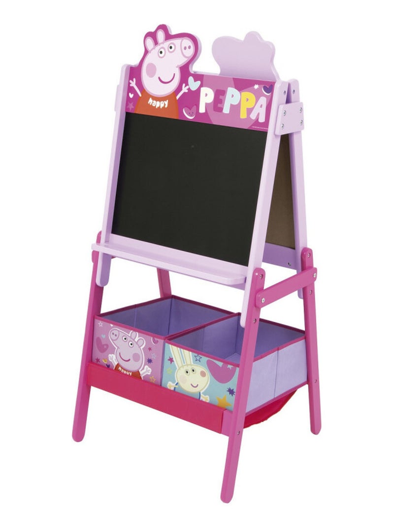 Chevalet de Double Face et bacs de rangement - Peppa Pig - H 117 cm Rose - Kiabi