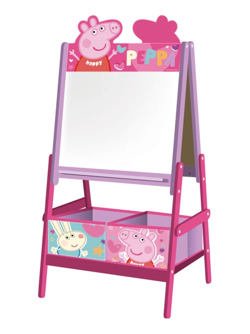 Chevalet de Double Face et bacs de rangement - Peppa Pig - H 117 cm - Kiabi