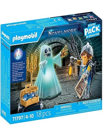 Chevalier et fantôme effets lumineux multicolores