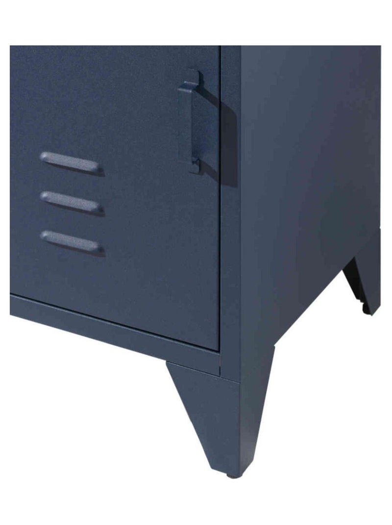 Chevet 1 porte en métal Bleu marine - Kiabi