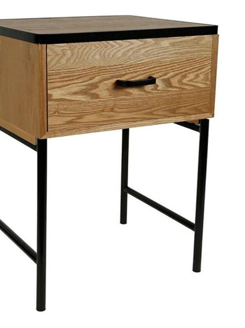 Chevet 1 tiroir Origines Beige - Kiabi