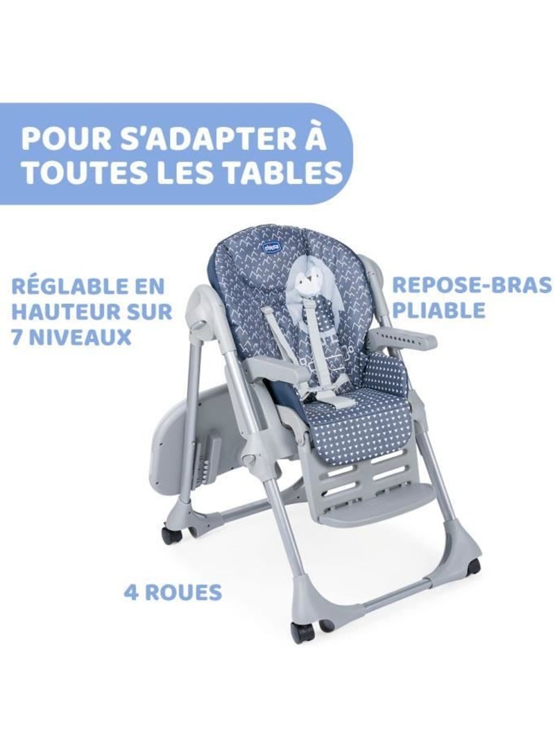 Chicco - chaise haute polly easy pinguin Gris - Kiabi