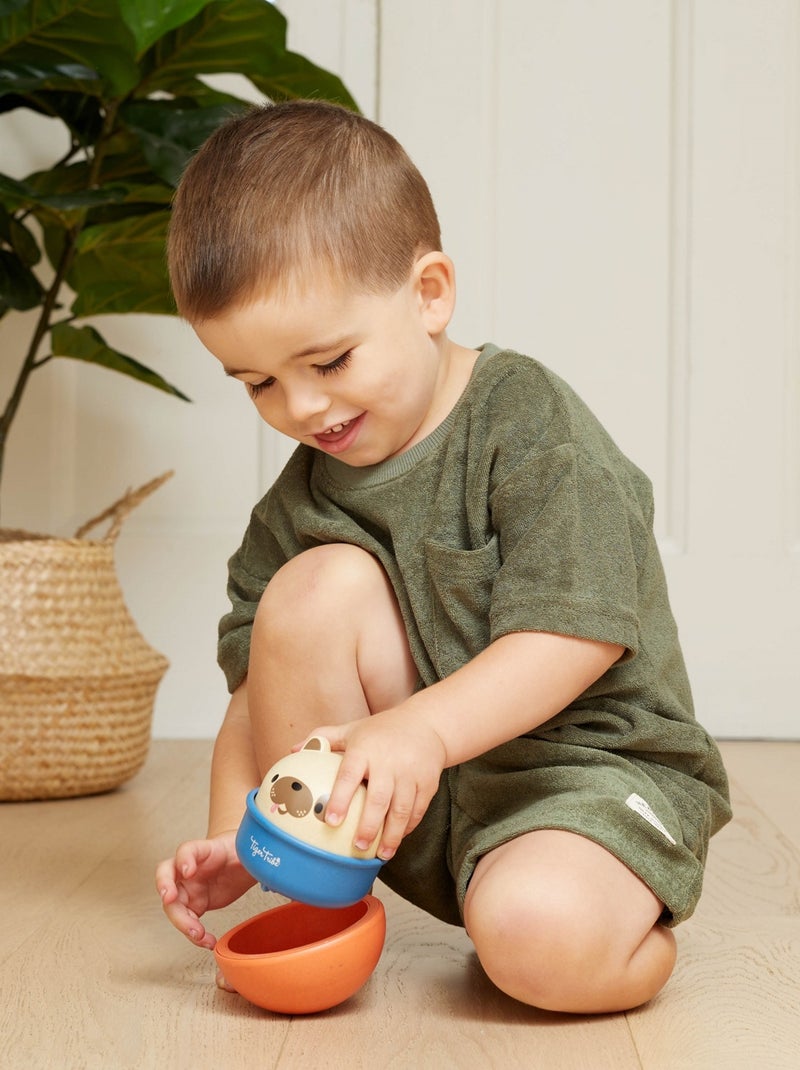 Chien culbuto et véhicule à friction Rose - Kiabi