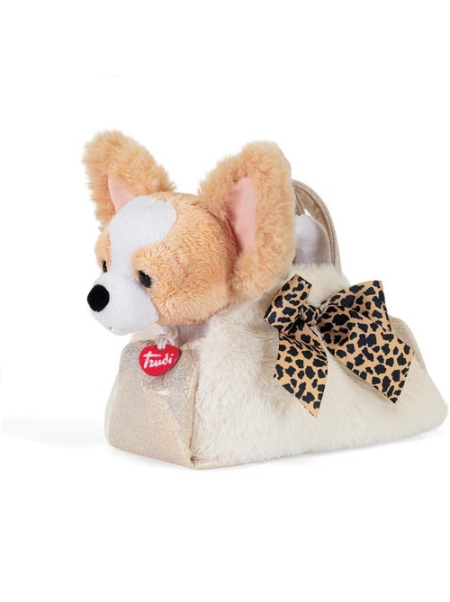 Chien en peluche dans son sac - Kiabi