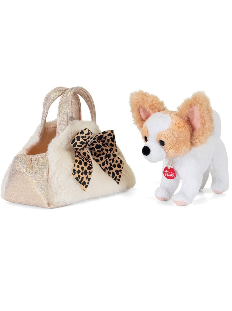 Chien en peluche dans son sac Beige - Kiabi