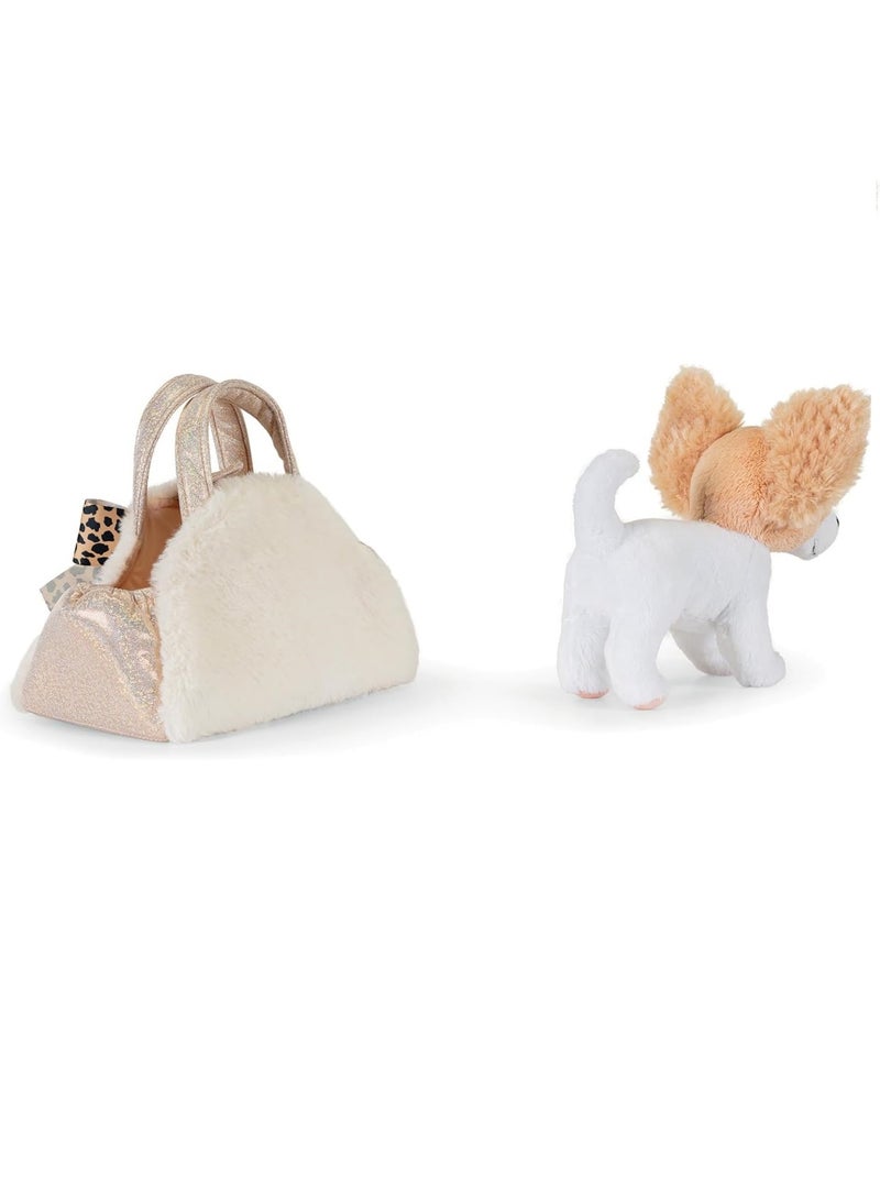 Chien en peluche dans son sac Beige - Kiabi