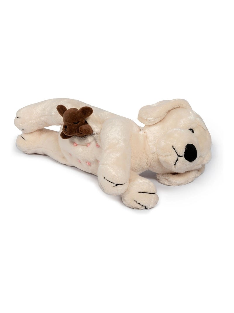 Chien en peluche et ses chiots Beige - Kiabi