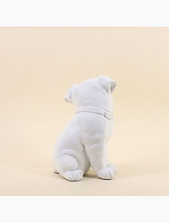 Chien en résine avec sucette 24cm