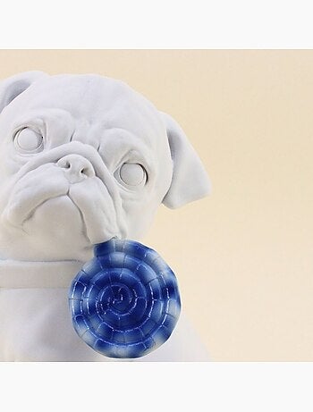 Chien en résine avec sucette 24cm