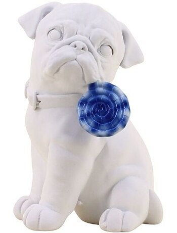 Chien en résine avec sucette 24cm