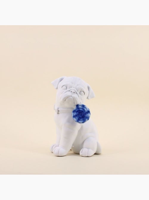 Chien en résine avec sucette 24cm - Kiabi