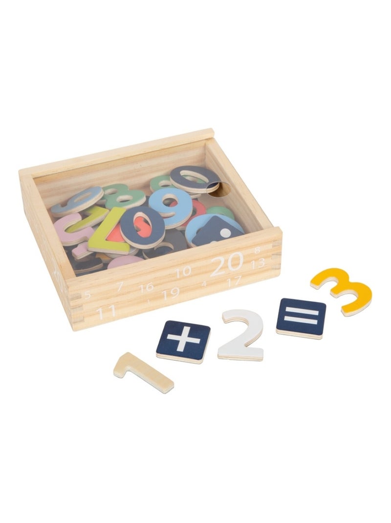 Chiffres magnétiques colorés Beige - Kiabi