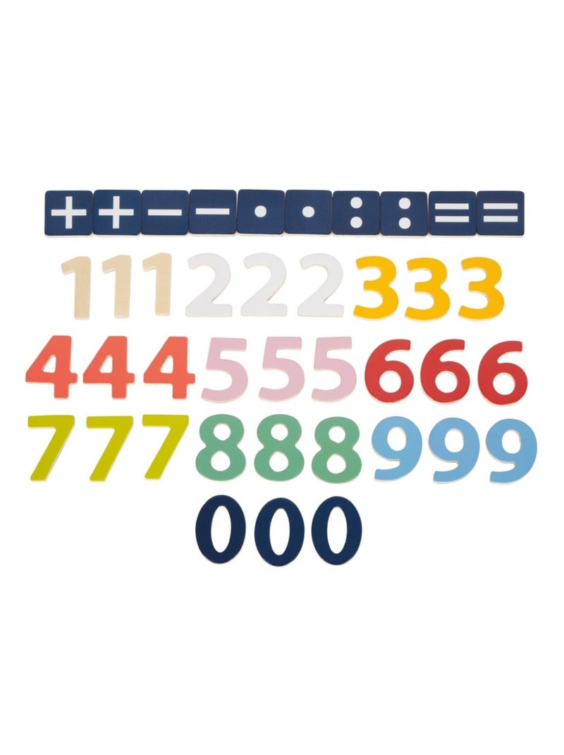 Chiffres magnétiques colorés Beige - Kiabi