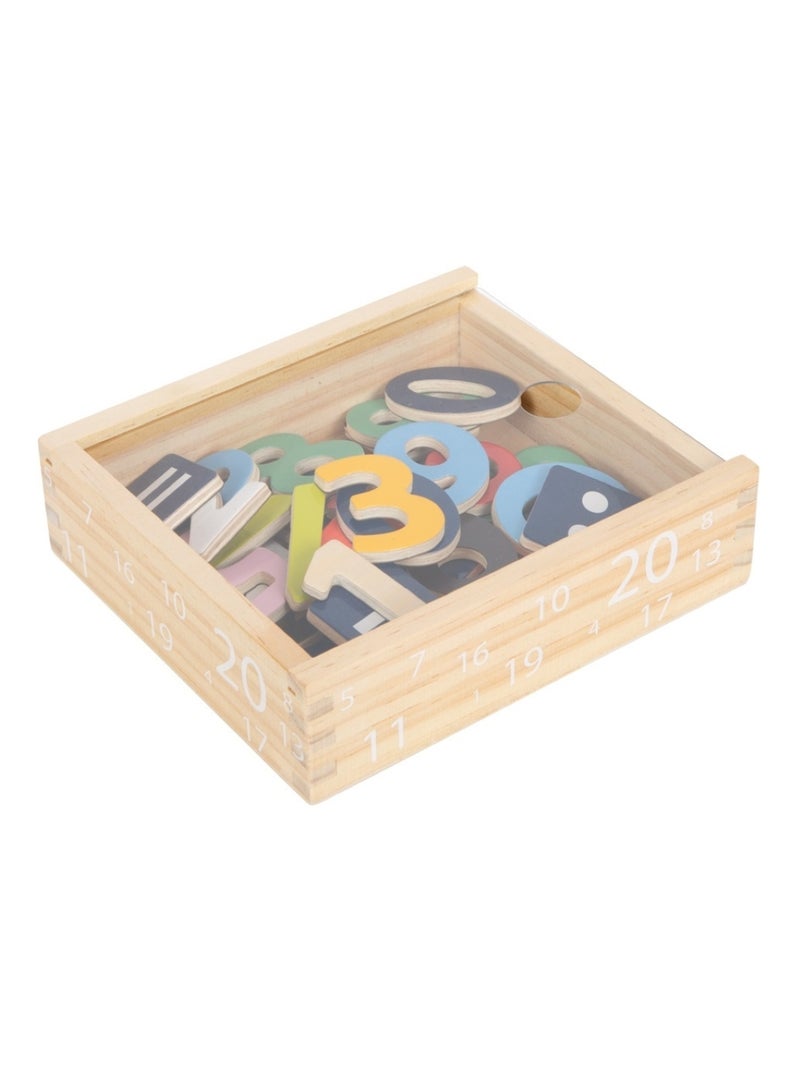 Chiffres magnétiques colorés Beige - Kiabi