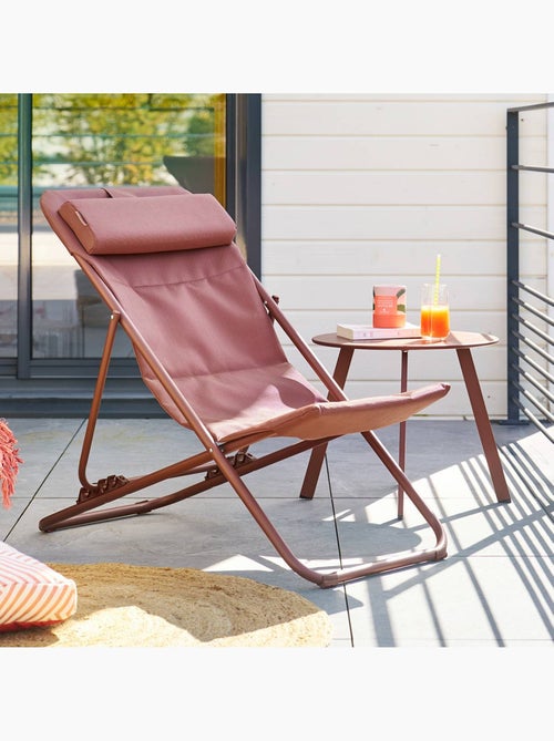 Chilienne de jardin pliable et empilable en acier MIRAEL - Kiabi
