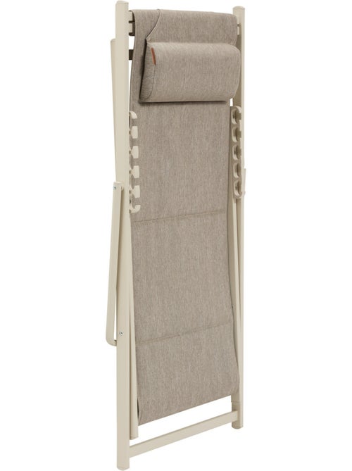 Chilienne de jardin pliable et empilable en aluminium LUNIVIA - Kiabi Chilienne de jardin pliable et empilable en aluminium LUNIVIA - Kiabi