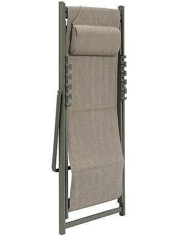 Chilienne de jardin pliable et empilable en aluminium LUNIVIA