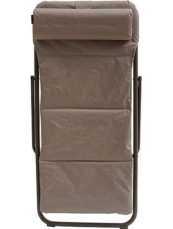 Chilienne de jardin pliante 4 positions avec repose-tête jubba