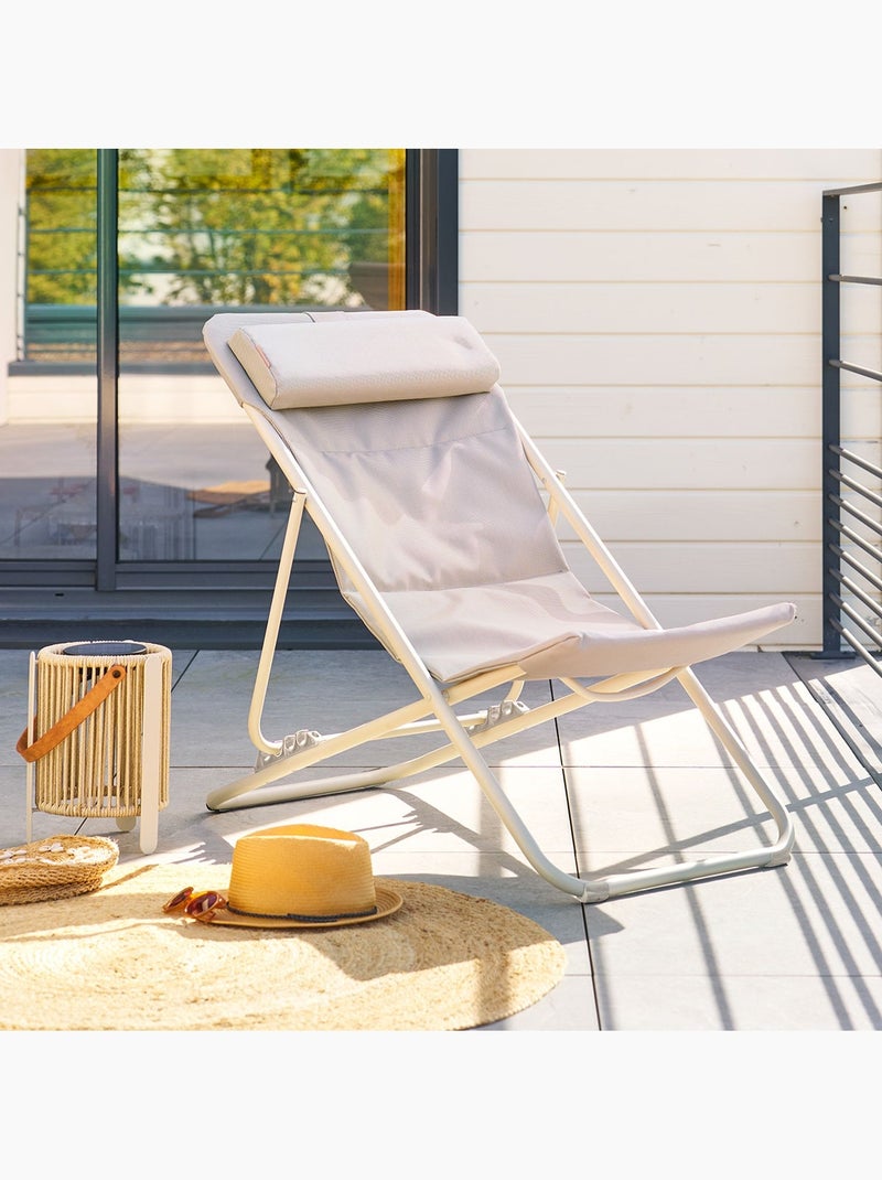 Chilienne de jardin pliante MIRAEL Beige - Kiabi