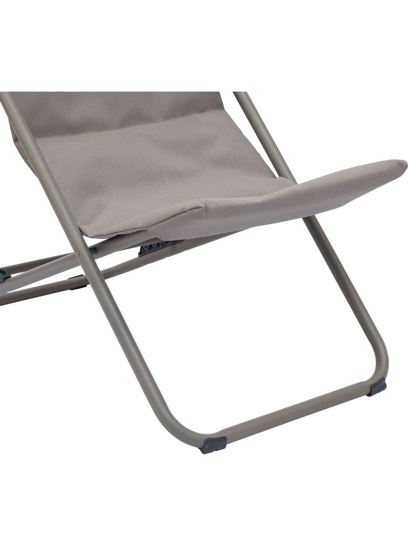 Chilienne de jardin pliante MIRAEL Gris clair - Kiabi