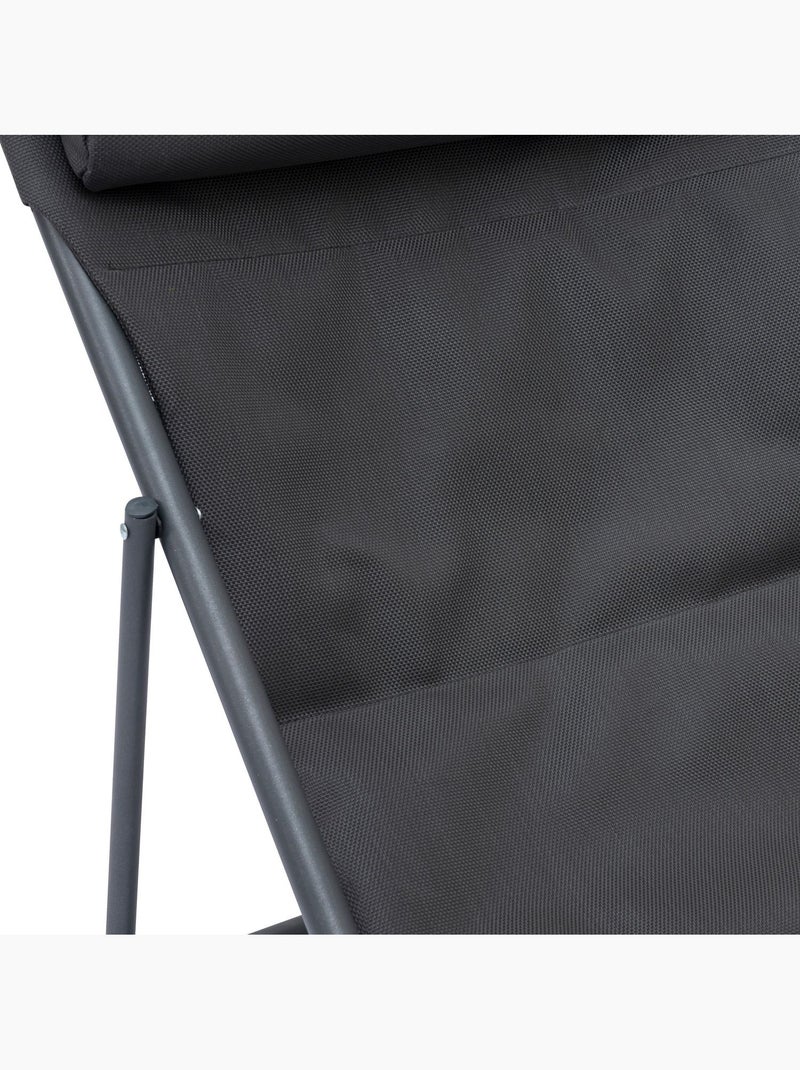 Chilienne de jardin pliante MIRAEL Gris foncé - Kiabi