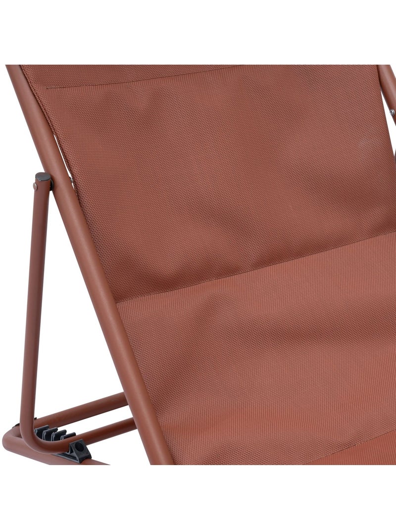 Chilienne de jardin pliante MIRAEL Orange - Kiabi
