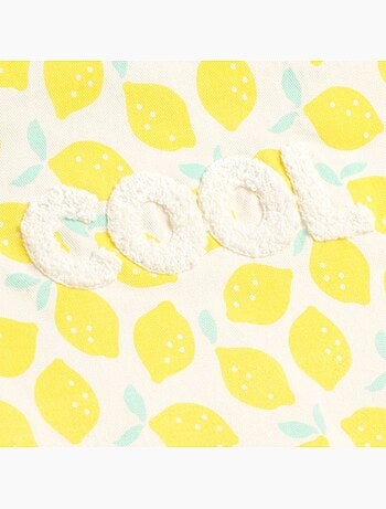Chilienne transat enfant toile coton imprimé citron - SAUTHON