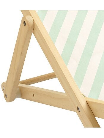 Chilienne transat enfant toile coton imprimé citron - SAUTHON