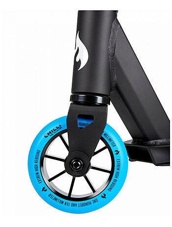 Chilli Pro Scooter BASE / ROCKY Universel Trottinette Stunt Noir, Bleu