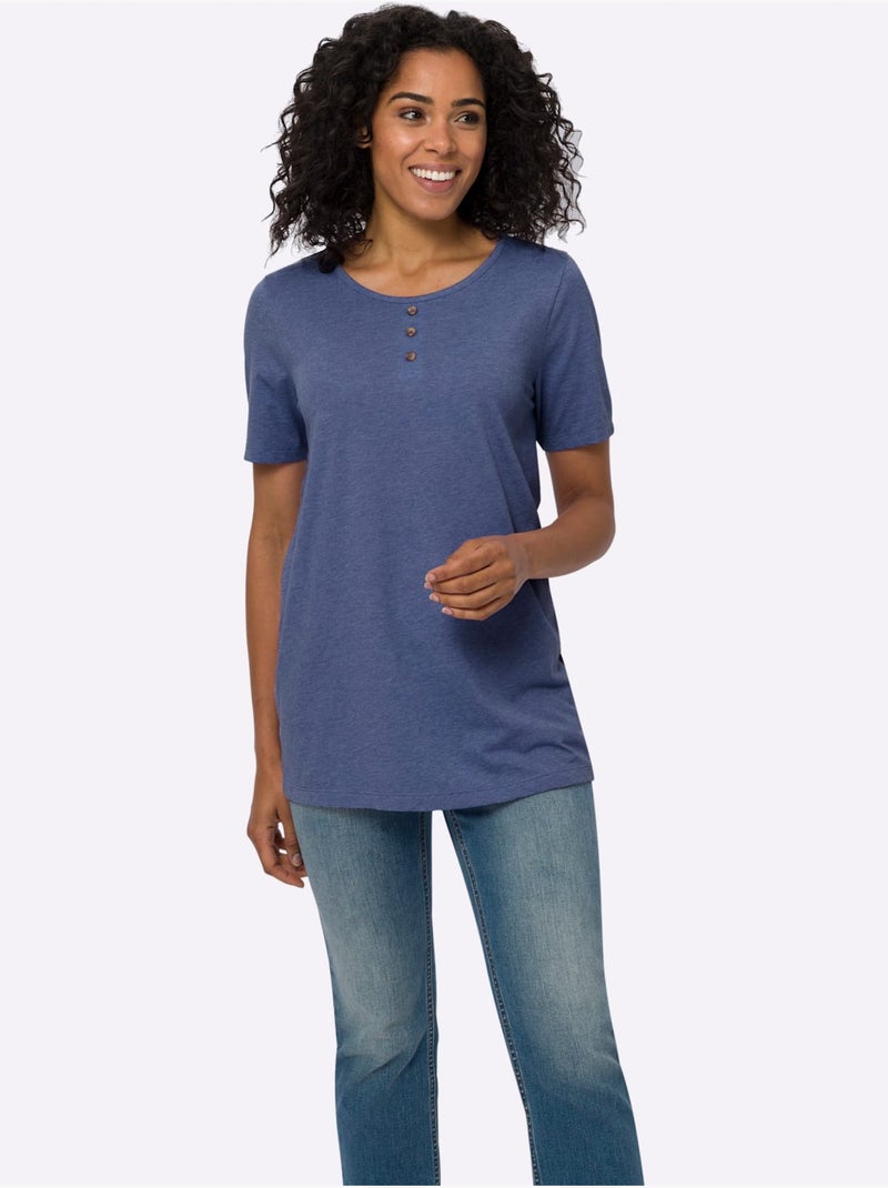 Chiné - Taille Standard - Moda Vilona Bleu roi - Kiabi