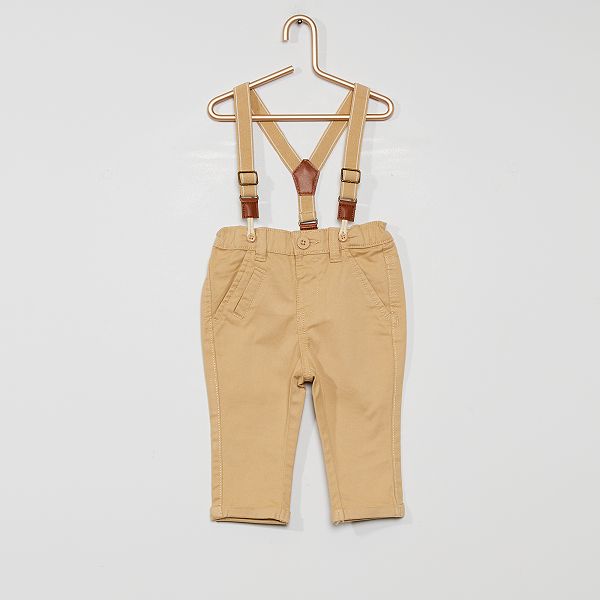 Chino A Bretelles Eco Concu Bebe Garcon Beige Kiabi 8 40