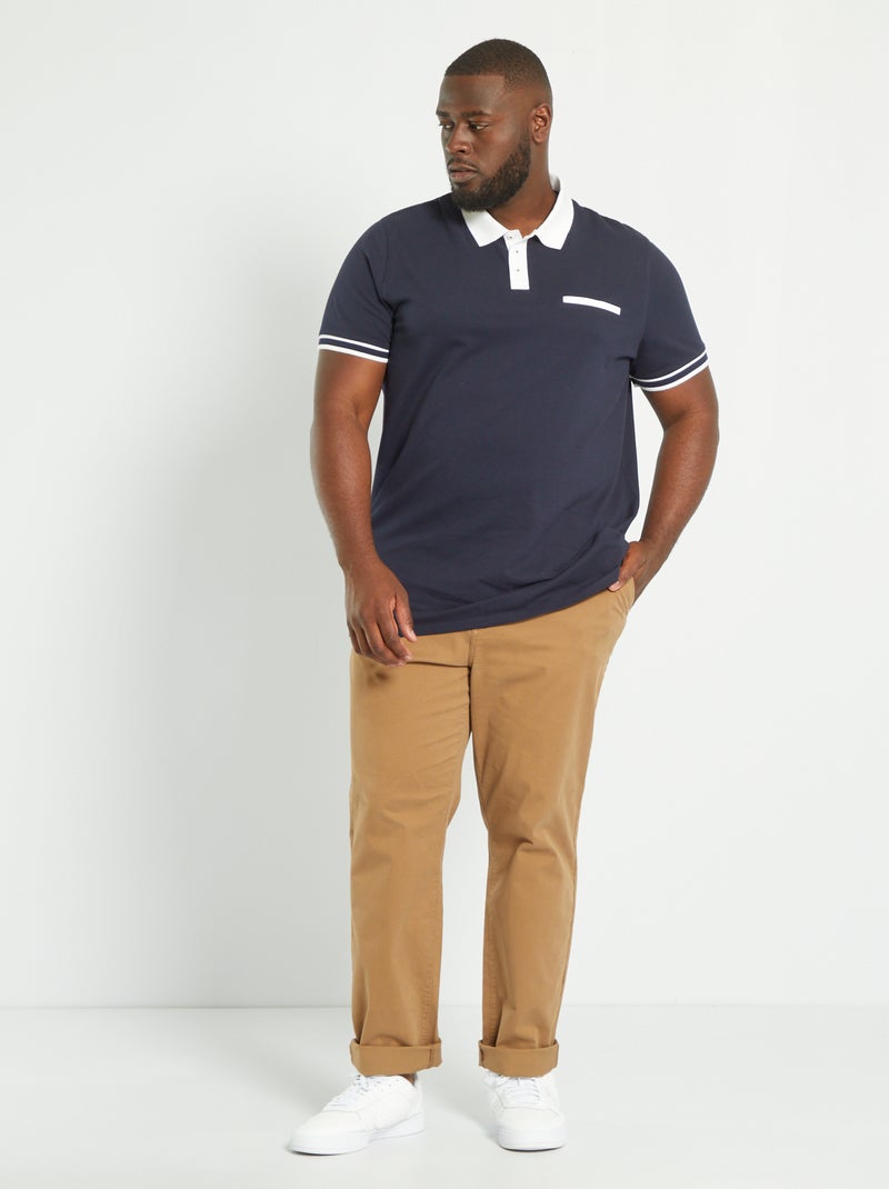 Chino  à coupe droite - L32 Marron - Kiabi
