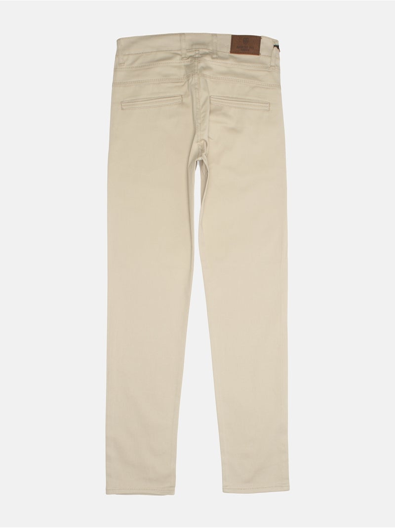 Chino ajusté - Silverstone Beige - Kiabi