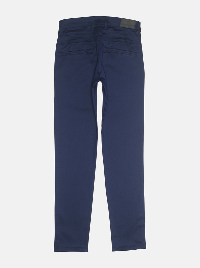 Chino ajusté - Silverstone Bleu - Kiabi