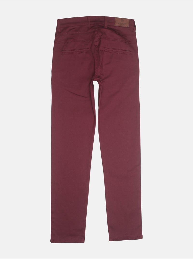 Chino ajusté - Silverstone Bordeaux - Kiabi
