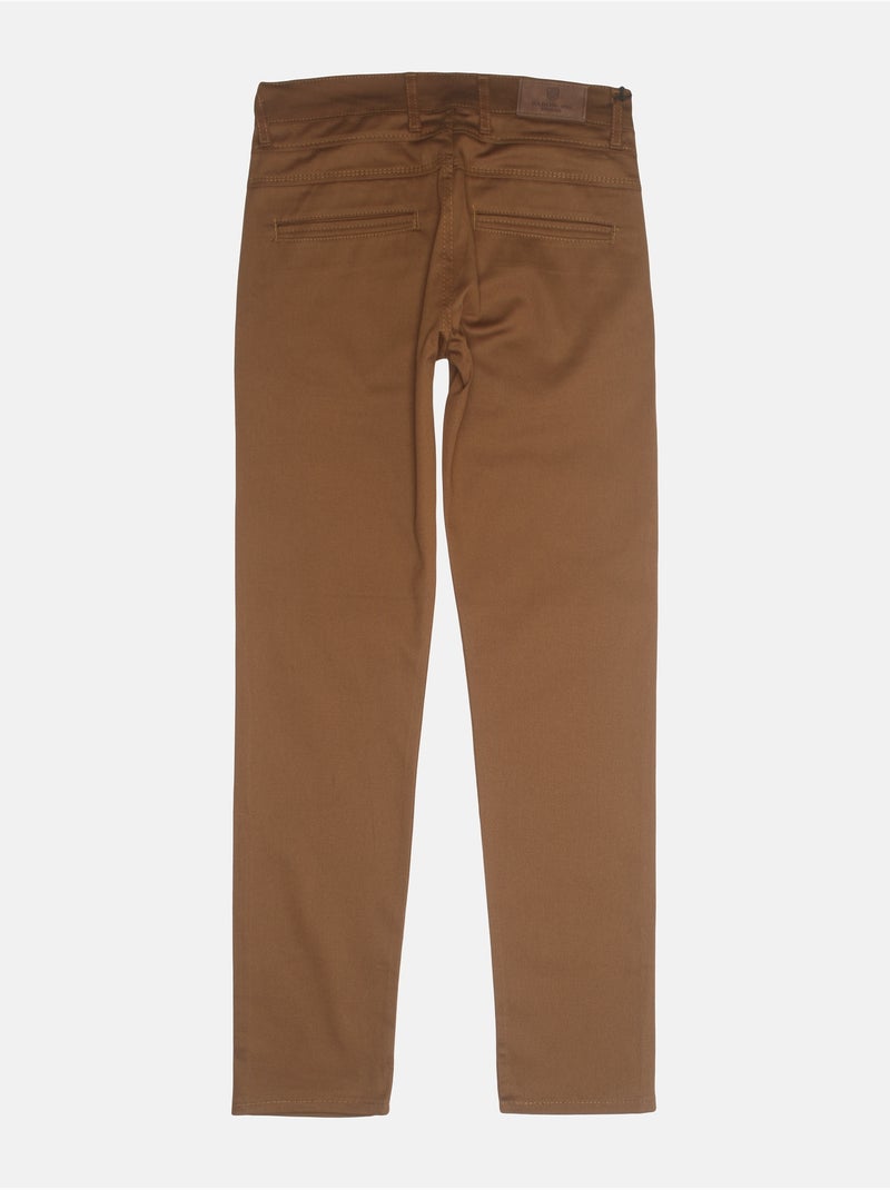 Chino ajusté - Silverstone Marron - Kiabi