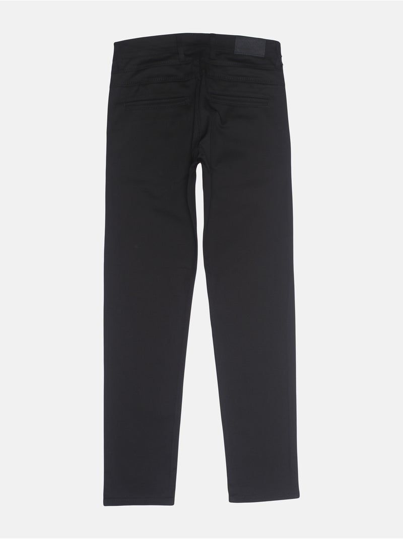 Chino ajusté - Silverstone Noir - Kiabi