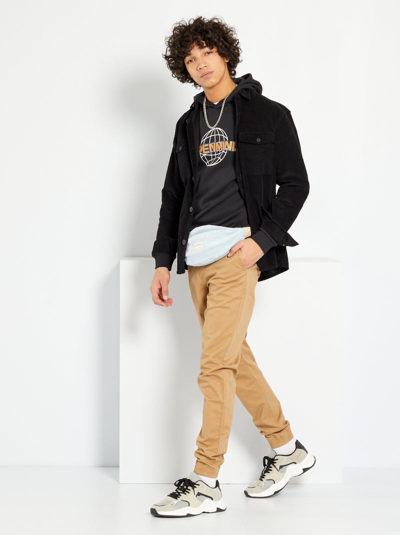 Chino coupe jogger beige - Kiabi