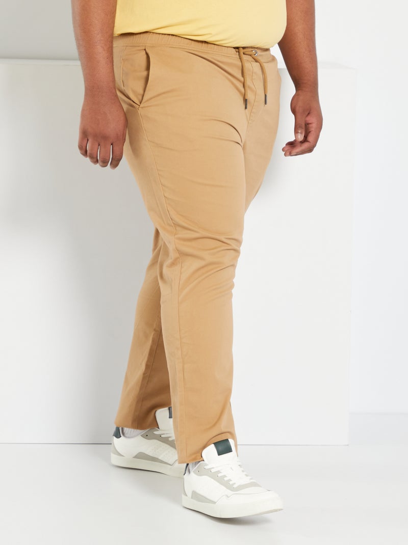 Chino coupe jogger Beige - Kiabi