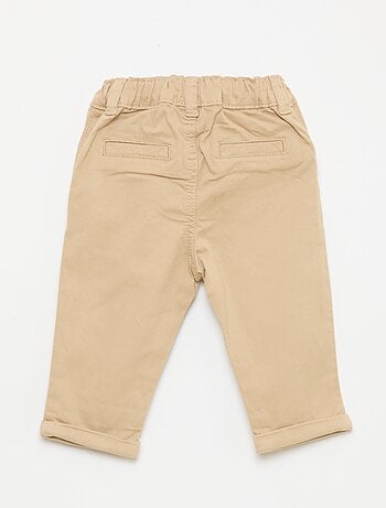 Chino droit en coton stretch