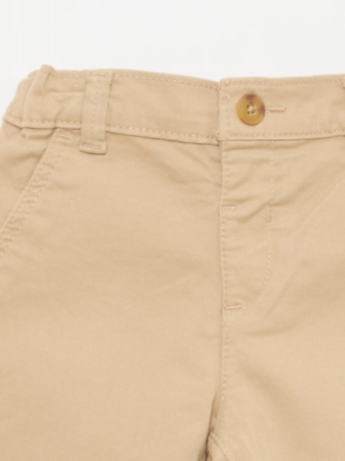 Chino droit en coton stretch - Kiabi