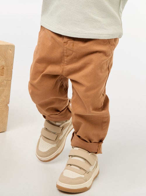 Chino droit en coton stretch - Kiabi