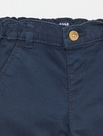 Chino droit en coton stretch