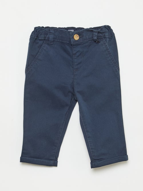 Chino droit en coton stretch - Kiabi