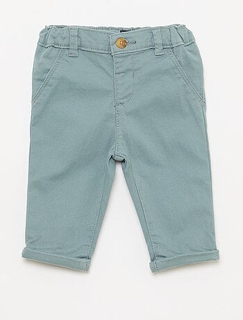 Chino droit en coton stretch