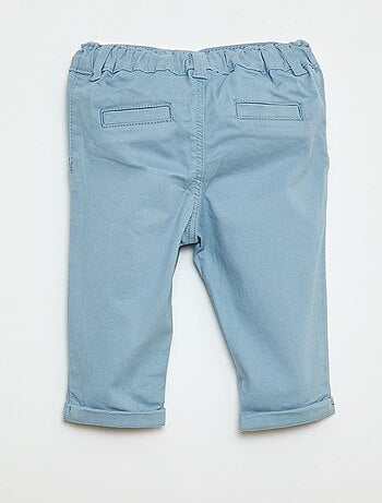 Chino droit en coton stretch