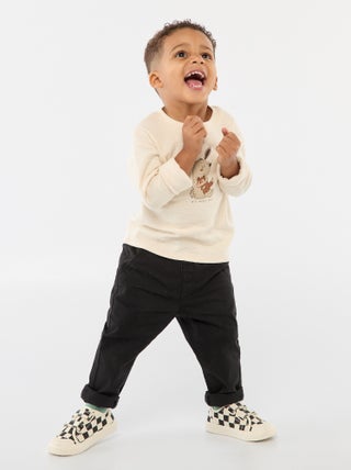 Chino droit en coton stretch