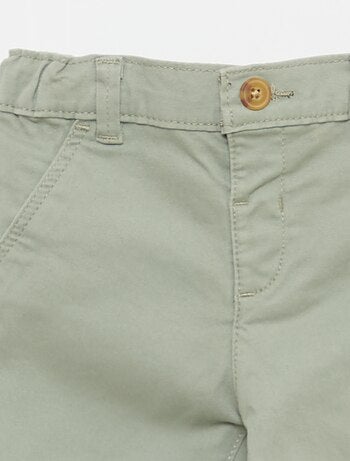 Chino droit en coton stretch
